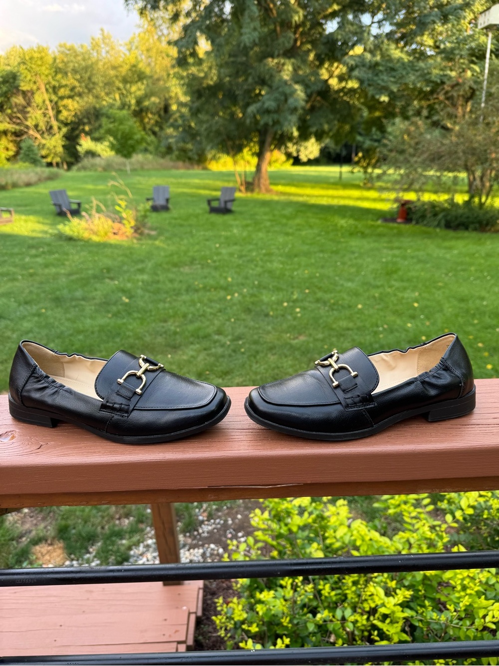 Liz Claiborne Leather Horsebit Loafers – Black - Picture 3 of 5